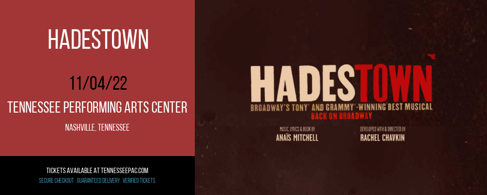 Hadestown at Tennessee Performing Arts Center