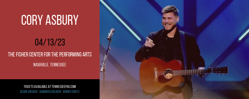 Cory Asbury [CANCELLED] at Tennessee Performing Arts Center