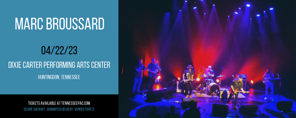 Marc Broussard [CANCELLED] at Tennessee Performing Arts Center