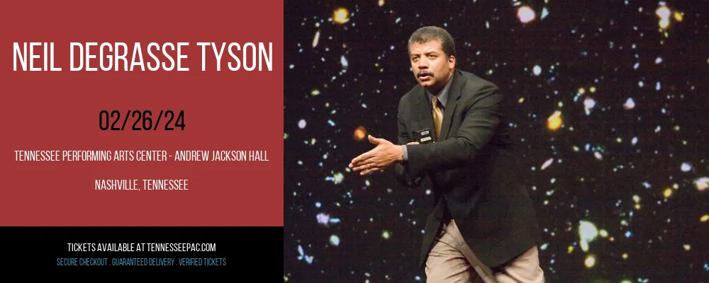 Neil deGrasse Tyson at Tennessee Performing Arts Center - Andrew Jackson Hall