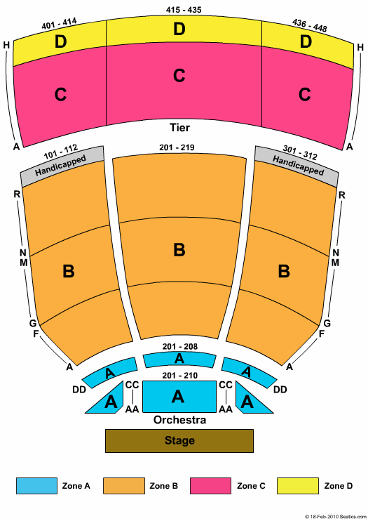 Tennessee Performing Arts Center Seating Chart | Tennessee ...