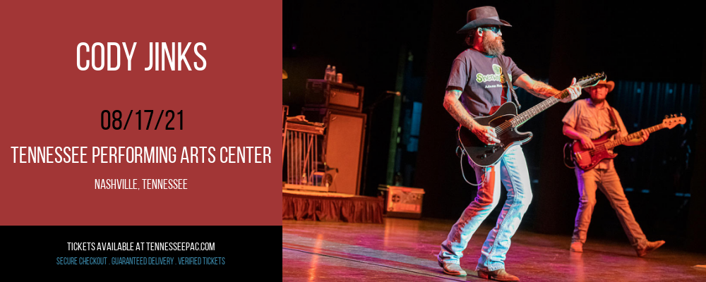 Cody Jinks at Tennessee Performing Arts Center