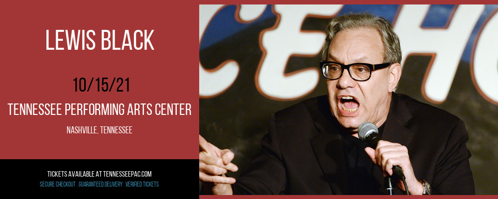 Lewis Black at Tennessee Performing Arts Center