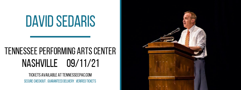 David Sedaris at Tennessee Performing Arts Center