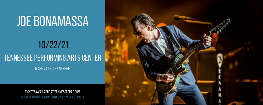 Joe Bonamassa at Tennessee Performing Arts Center tickets Joe Bonamassa at Tennessee Performing Arts Center