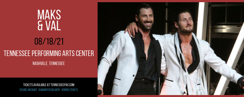 Maks & Val at Tennessee Performing Arts Center tickets Maks & Val at Tennessee Performing Arts Center
