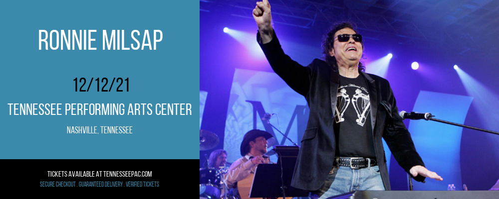 Ronnie Milsap [CANCELLED] at Tennessee Performing Arts Center