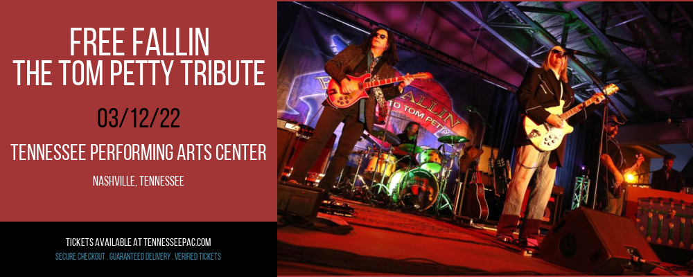 Free Fallin - The Tom Petty Tribute at Tennessee Performing Arts Center