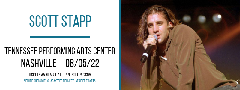 Scott Stapp at Tennessee Performing Arts Center