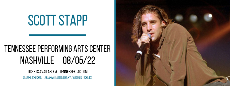 Scott Stapp at Tennessee Performing Arts Center tickets Scott Stapp at Tennessee Performing Arts Center