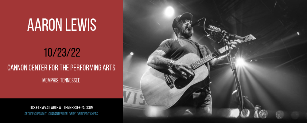 Aaron Lewis at Tennessee Performing Arts Center tickets Aaron Lewis at Tennessee Performing Arts Center
