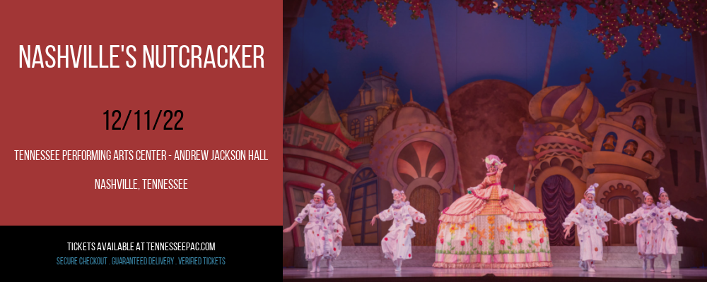 Nashville's Nutcracker at Tennessee Performing Arts Center tickets Nashville's Nutcracker at Tennessee Performing Arts Center