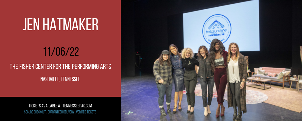 Jen Hatmaker at Tennessee Performing Arts Center tickets Jen Hatmaker at Tennessee Performing Arts Center