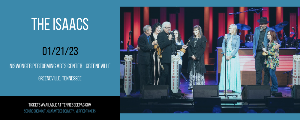 The Isaacs at Tennessee Performing Arts Center tickets The Isaacs at Tennessee Performing Arts Center
