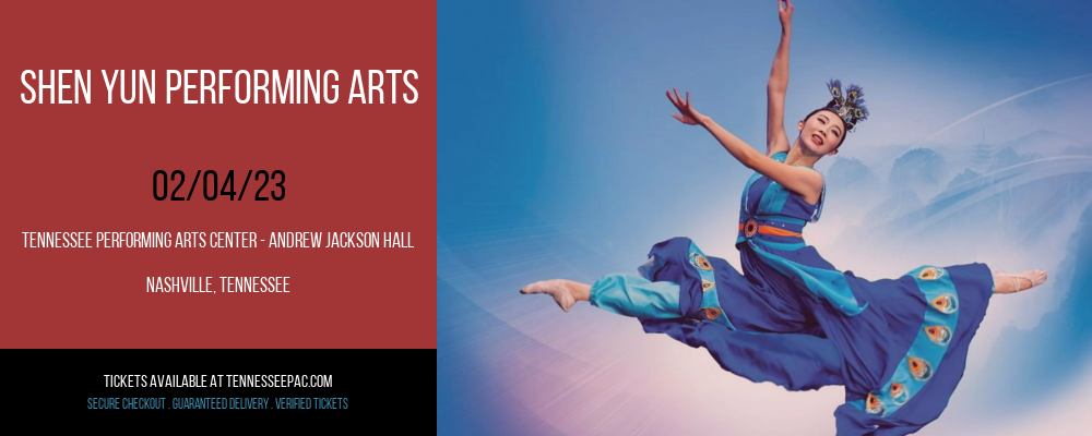 Shen Yun Performing Arts at Tennessee Performing Arts Center tickets Shen Yun Performing Arts at Tennessee Performing Arts Center