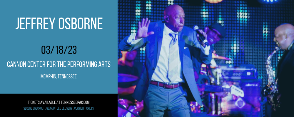 Jeffrey Osborne at Tennessee Performing Arts Center