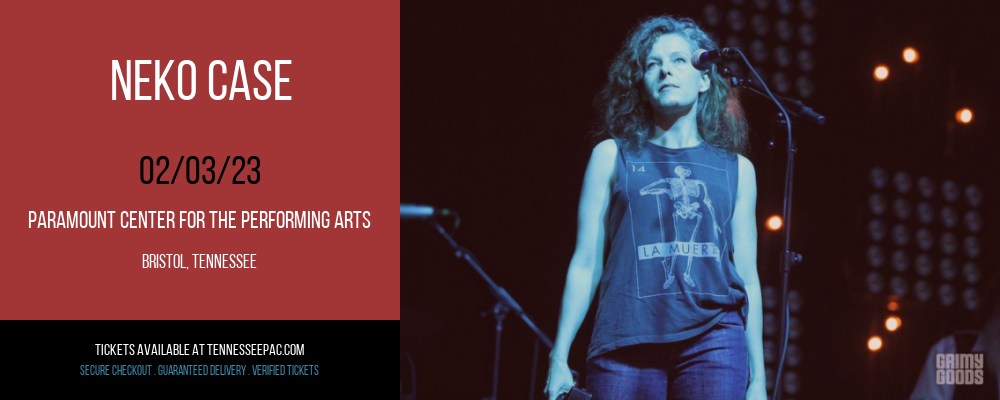 Neko Case at Tennessee Performing Arts Center tickets Neko Case at Tennessee Performing Arts Center