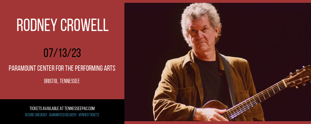 Rodney Crowell at Tennessee Performing Arts Center