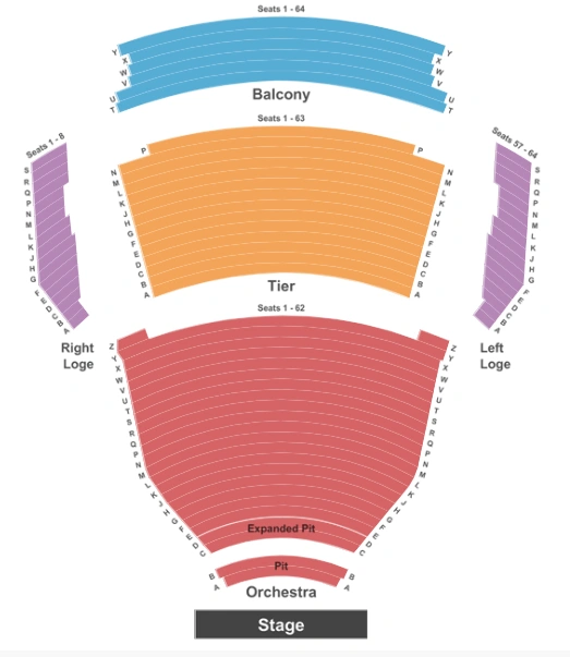 tennessee performing arts center - andrew jackson hall seating chart