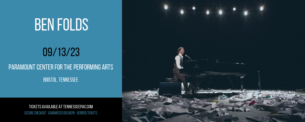 Ben Folds [CANCELLED] at Paramount Center For The Performing Arts