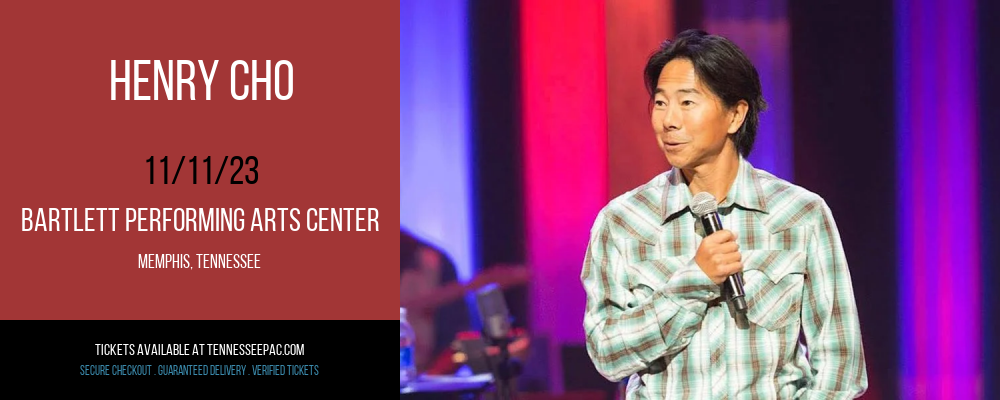 Henry Cho at Bartlett Performing Arts Center