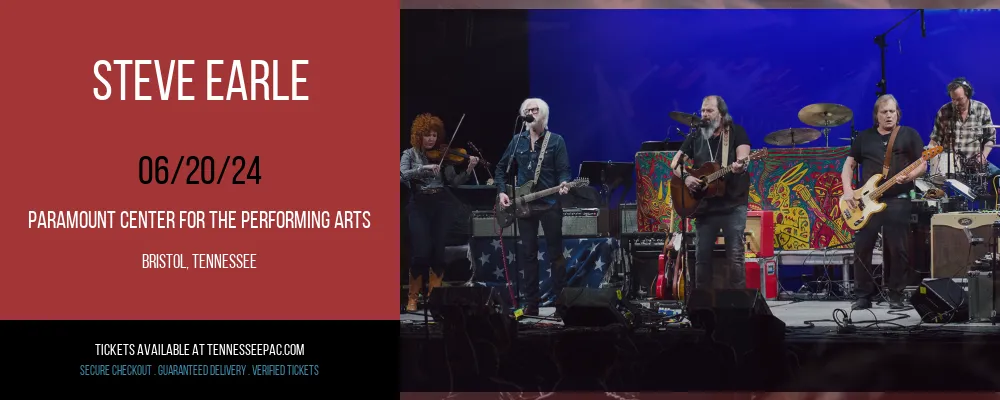 Steve Earle at Paramount Center For The Performing Arts